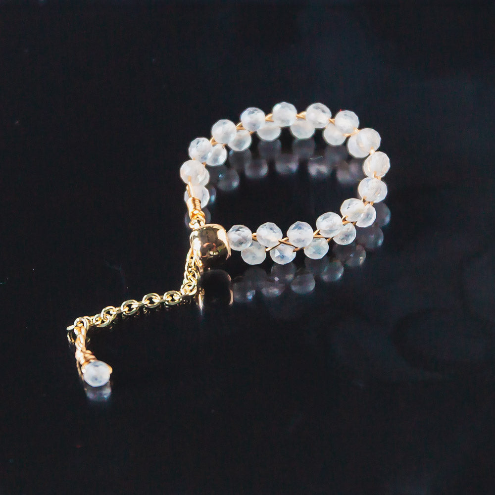 Reikicrystal Adjustable Crystal Rings - Handcrafted Bands