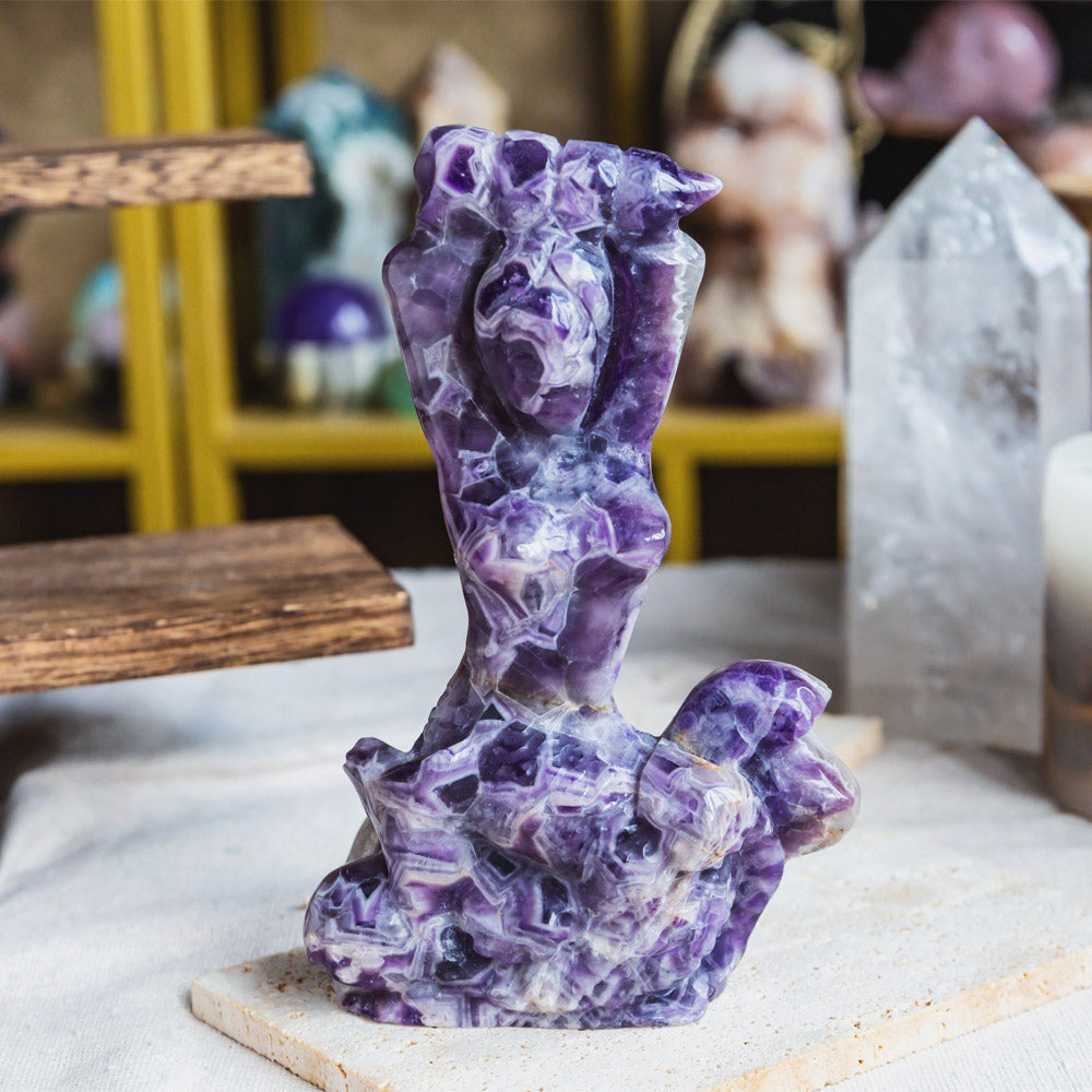 Reikistal Dream Amethyst Carving