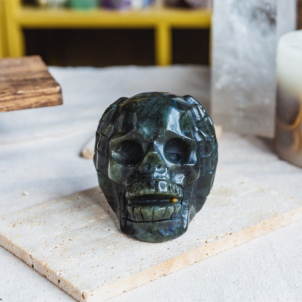 Reikistal Labradorite Skull