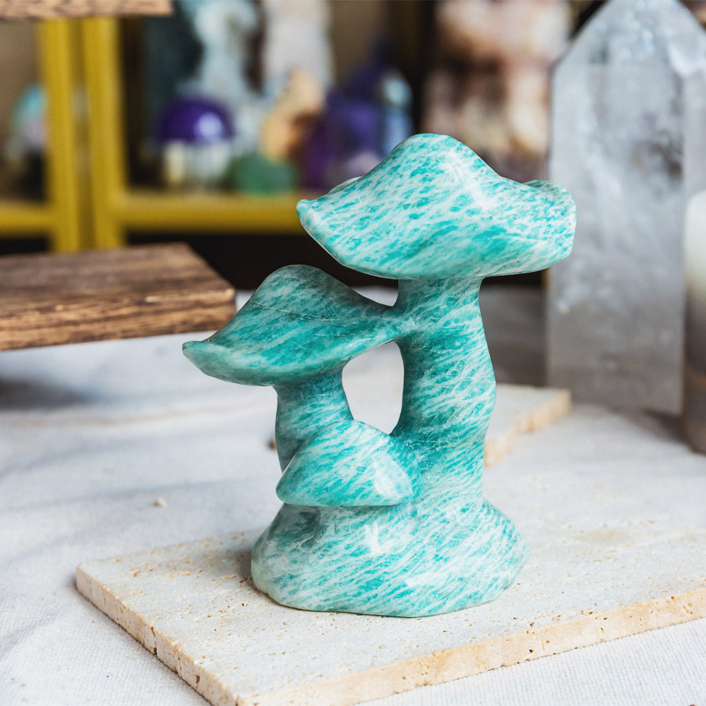 Reikistal Amazonite Mushroom