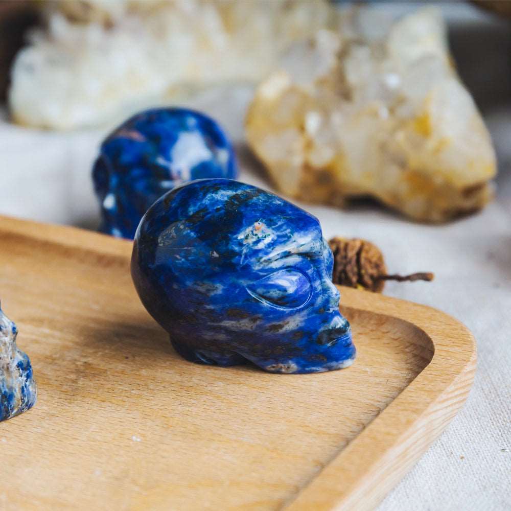 Reikistal 2'' Sodalite Alien Skull