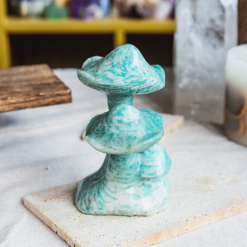 Reikistal Amazonite Mushroom