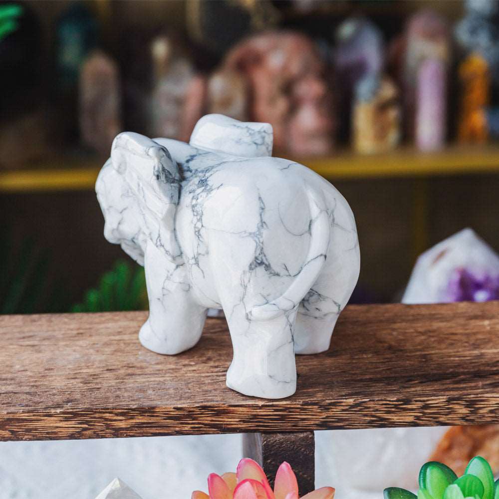 Reikistal 5‘’ Howlite Elephant