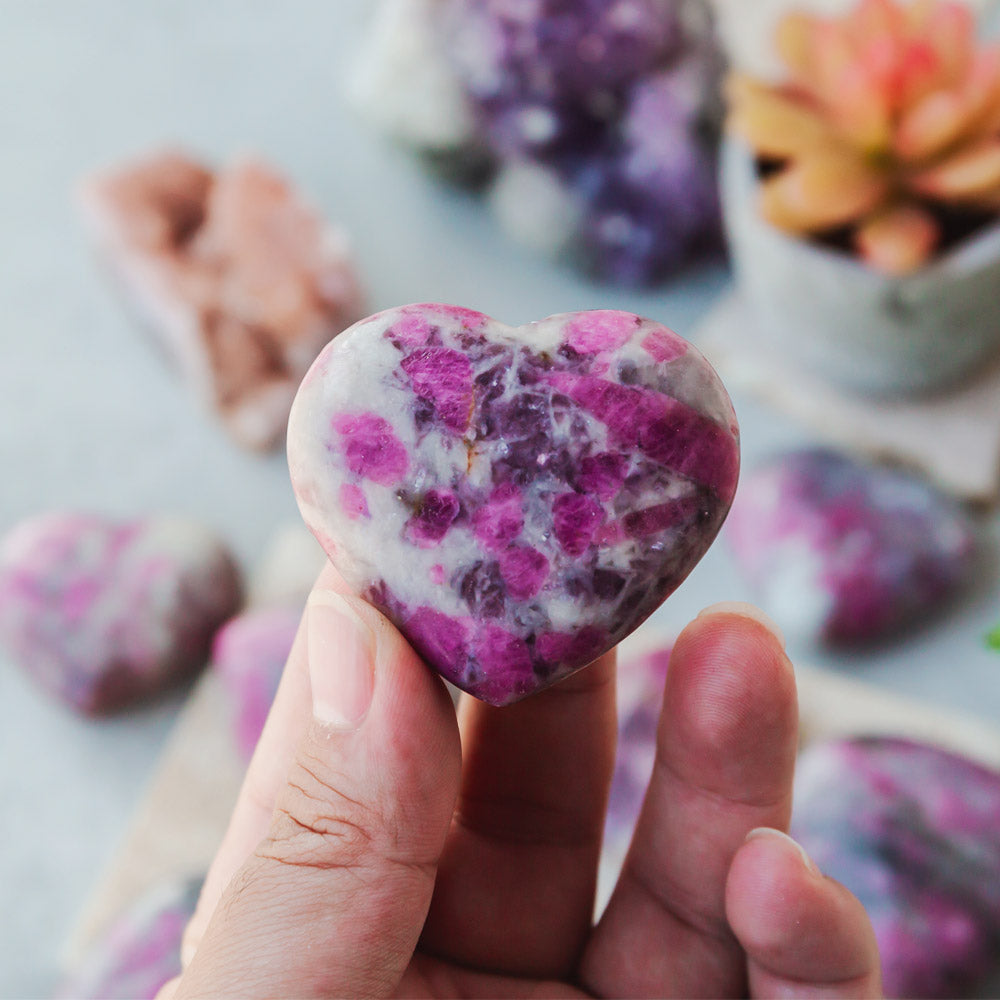 Reikistal Pink Tourmaline Heart