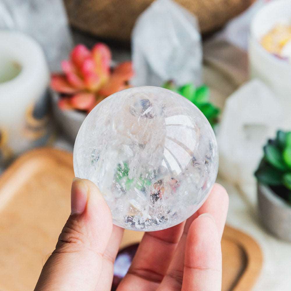 Reikistal2.5''Clear Quartz Sphere