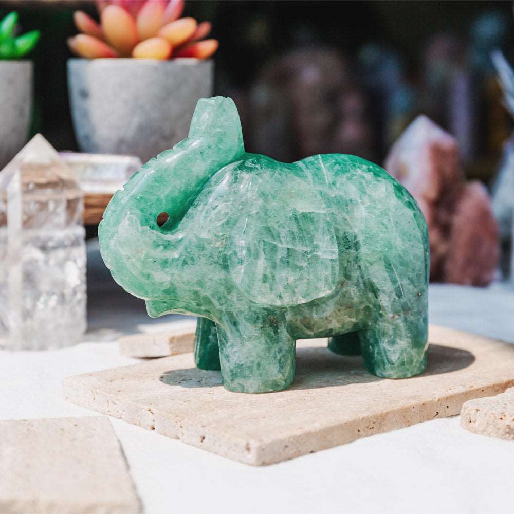 Reikistal 4'' Green Strawberry Elephant
