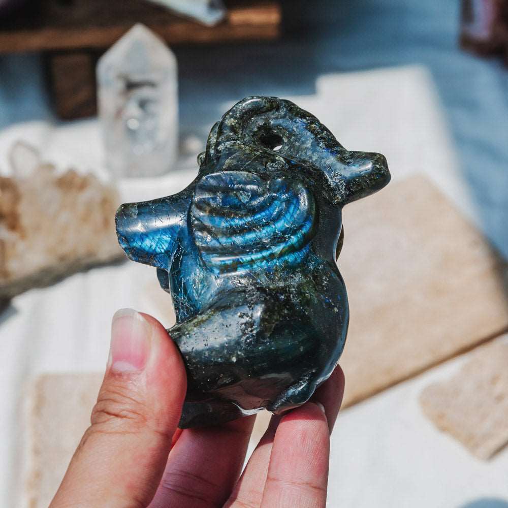 Reikistal 3'' Labradorite Elephant