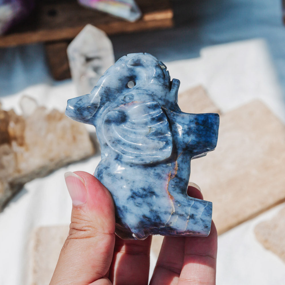 Reikistal Blue Opal Elephant