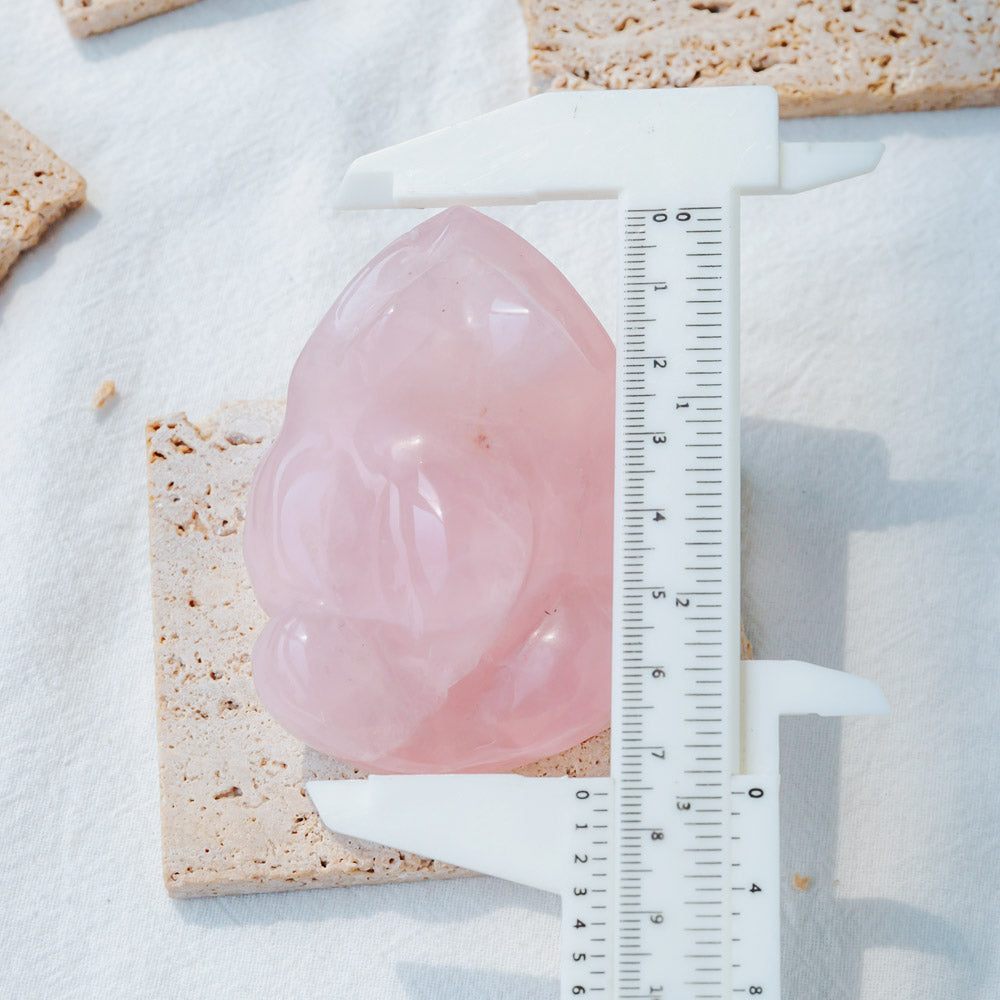Reikistal Rose Quartz Frog