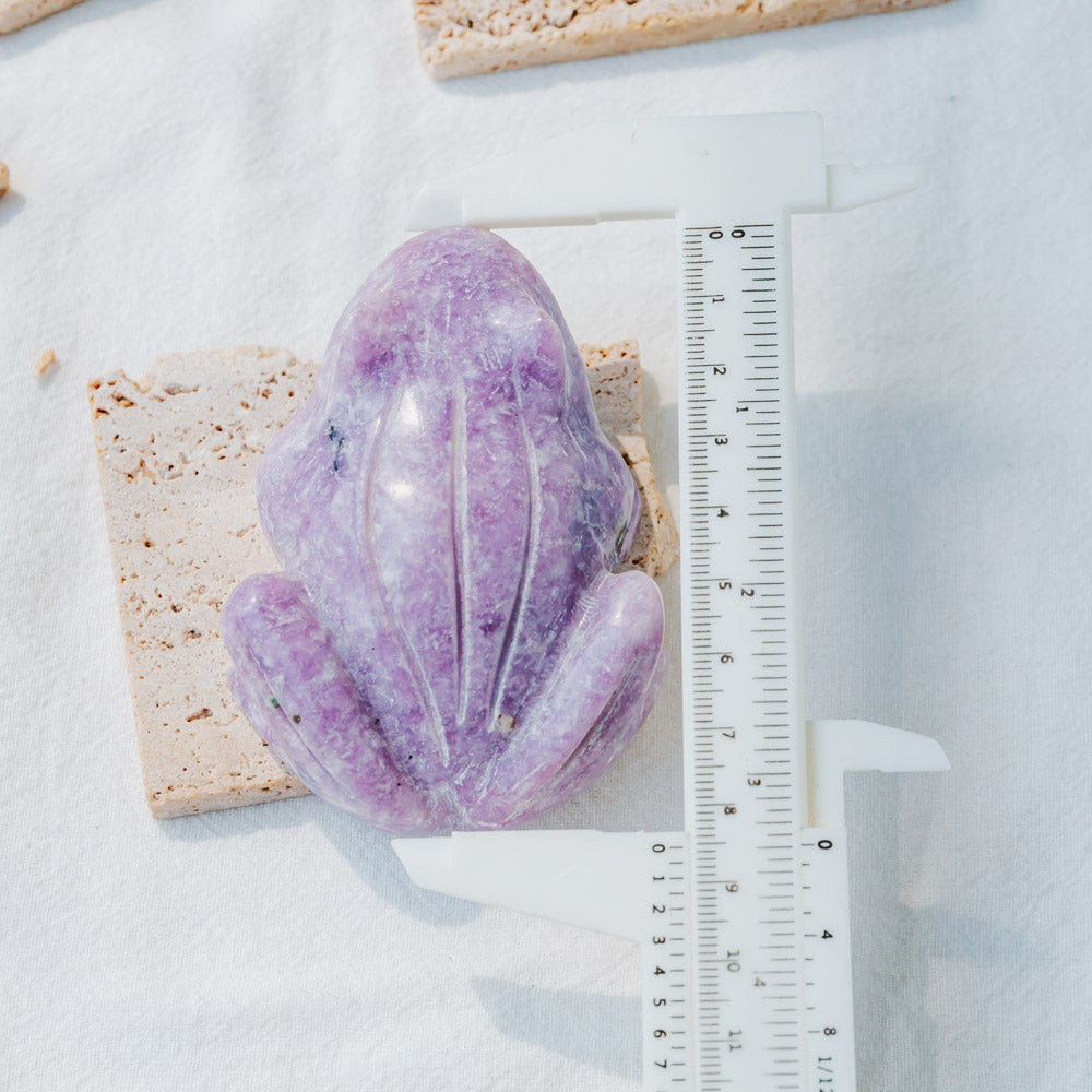 Reikistal Lepidolite Frog