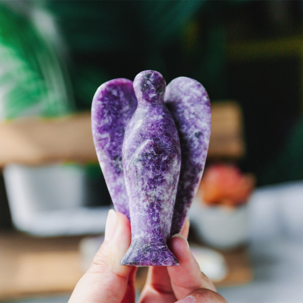 Reikistal Lepidolite Angel