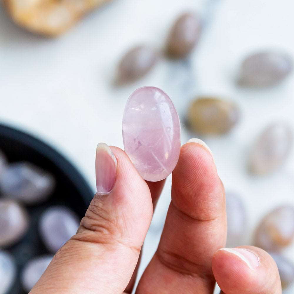 Reikistal Blue Rose Quartz Tumbled Stone