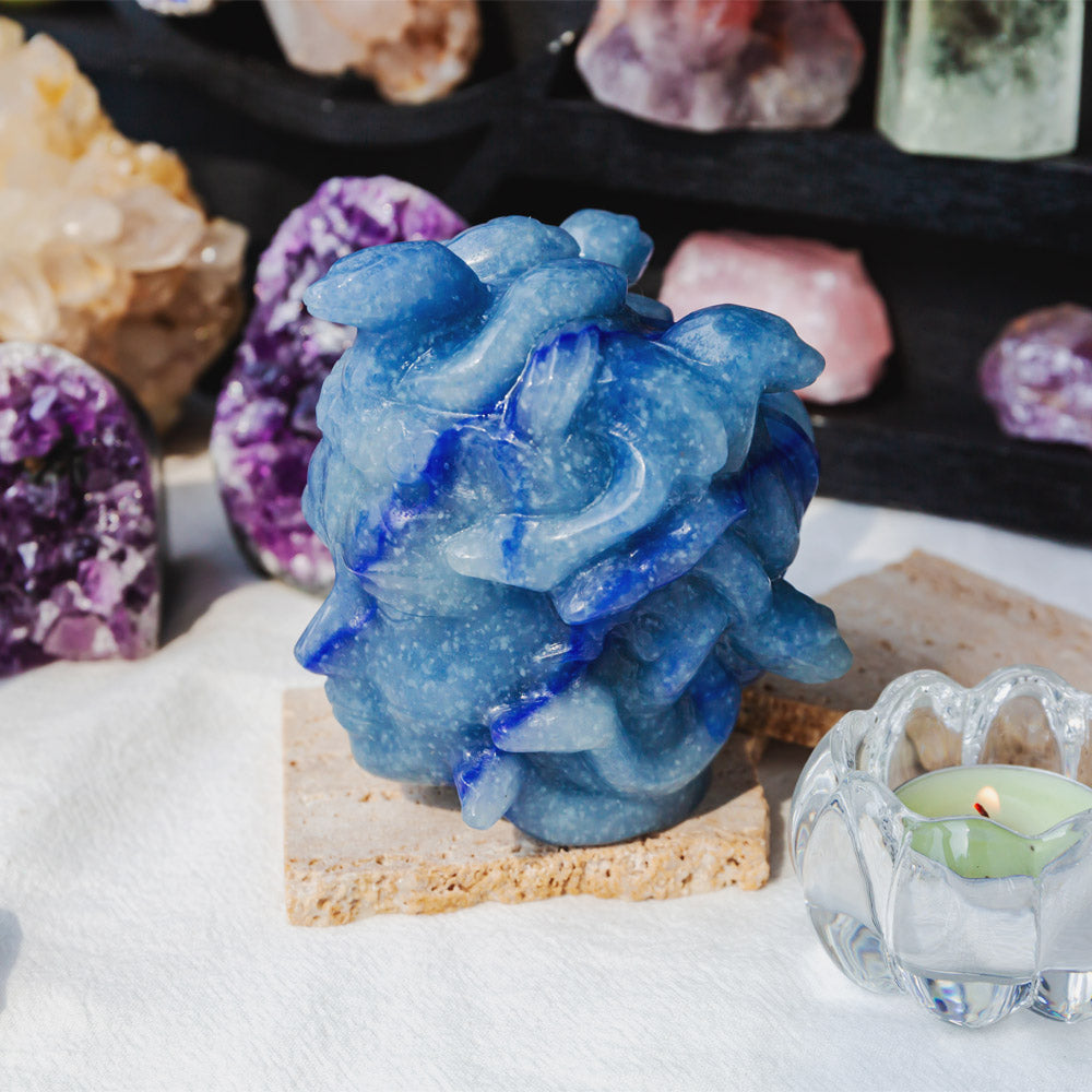 Reikistal Blue Aventurine Medusa