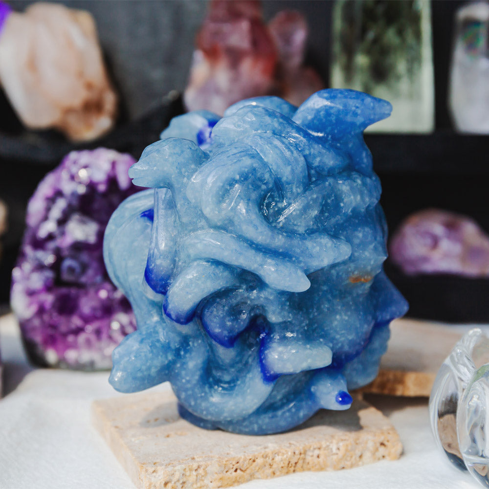 Reikistal Blue Aventurine Medusa