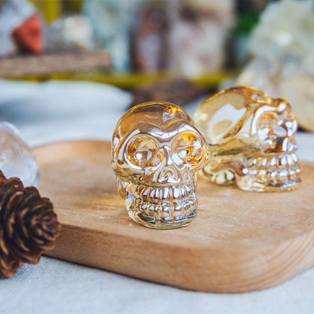 Reikistal 2'' Aura Glass Skull