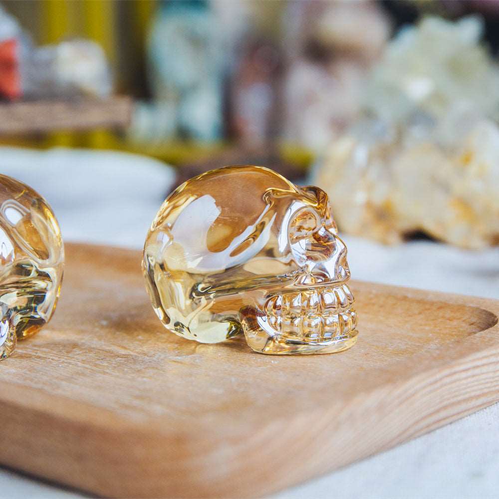 Reikistal 2'' Aura Glass Skull