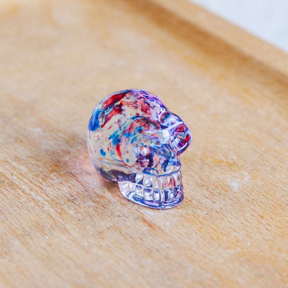 Reikistal 1'' Aura Glass Mini Skull