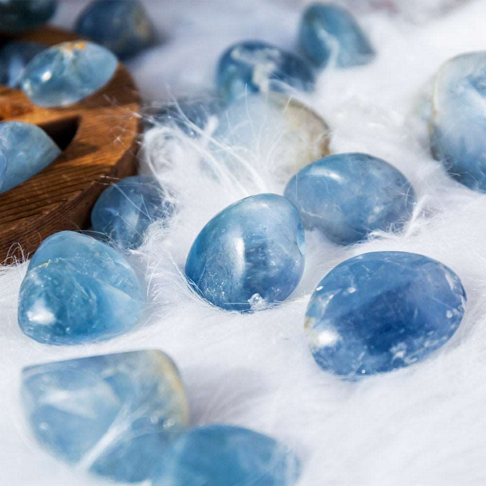 Reikistal Blue Fluorite Tumbled Stone