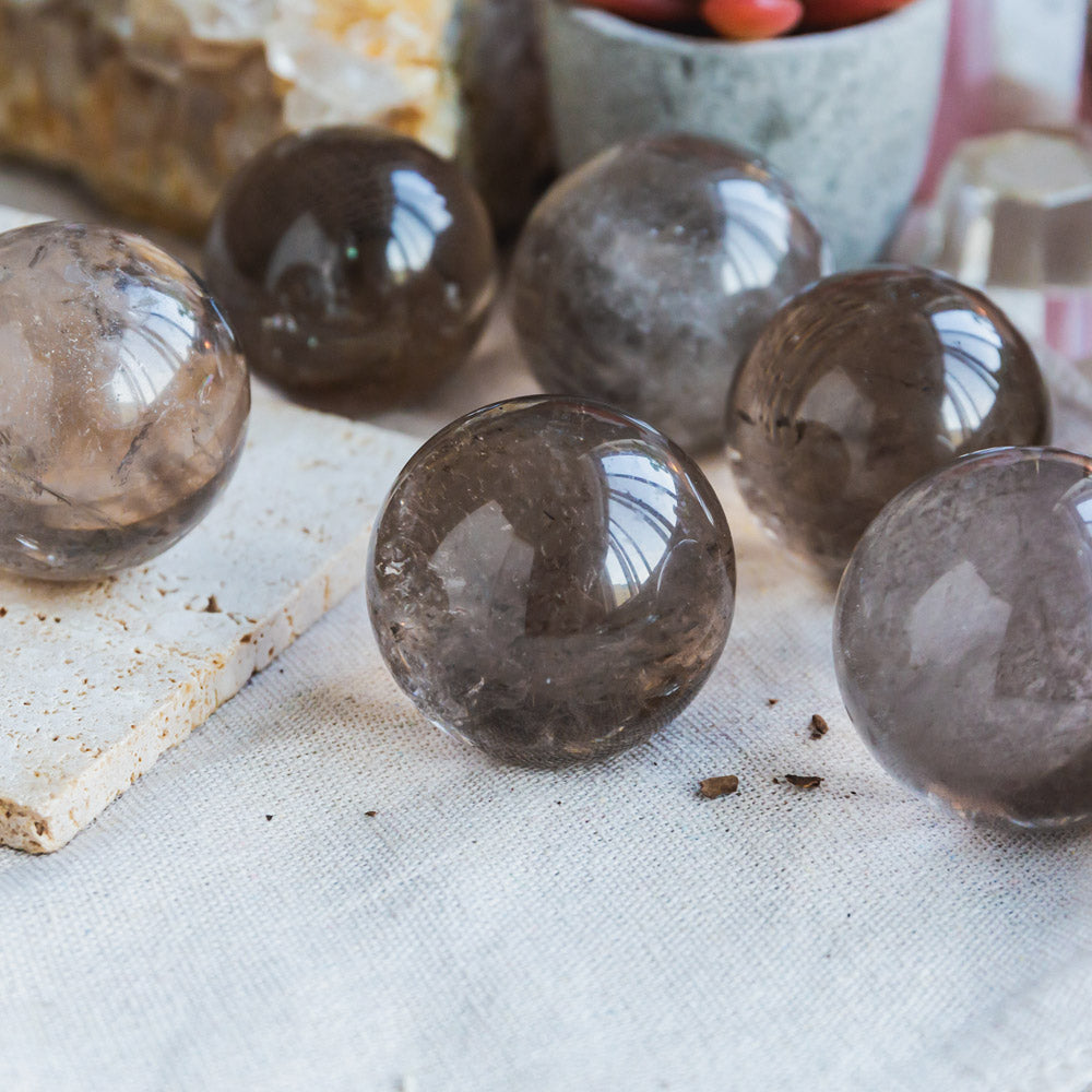 Reikistal Smoky Quartz Sphere