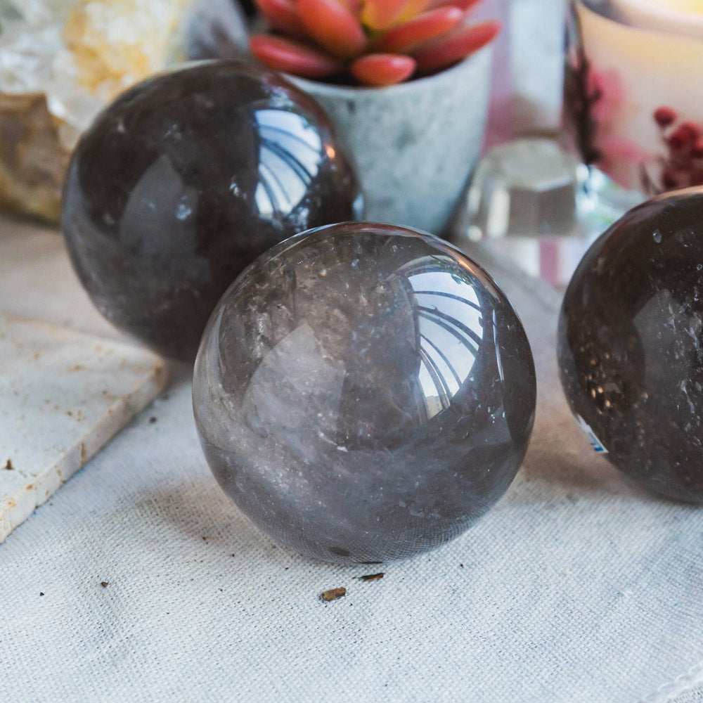 Reikistal Smoky Quartz Sphere