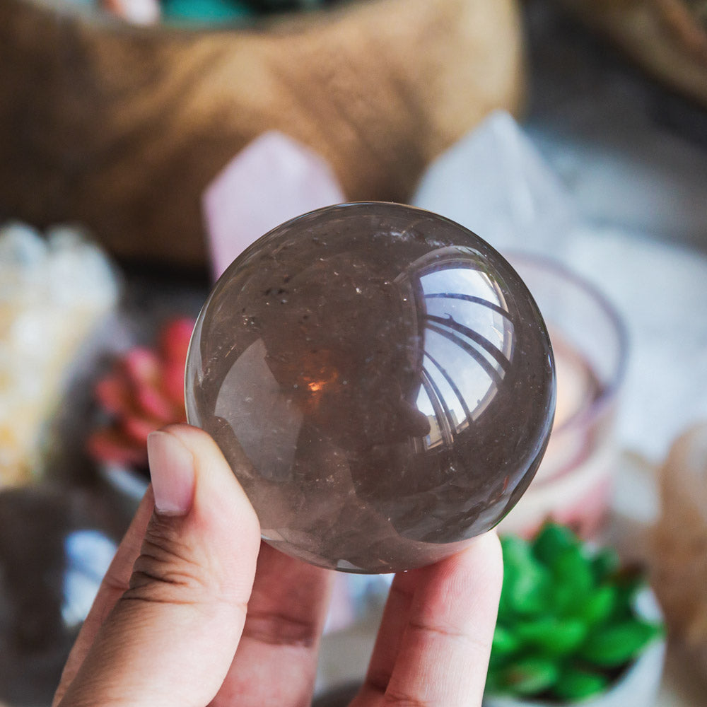 Reikistal Smoky Quartz Sphere