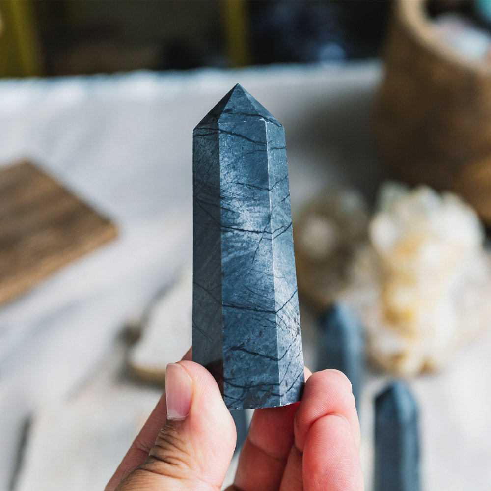Reikistal Spider Web Jasper Point