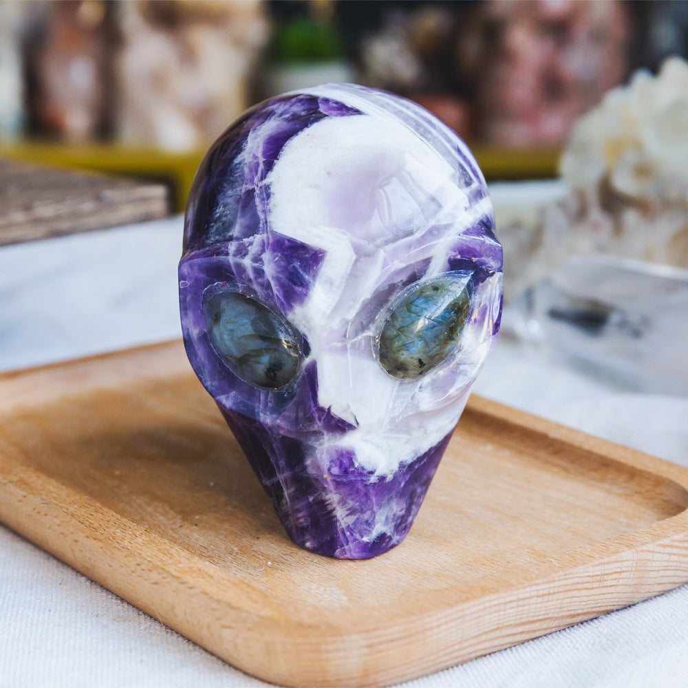 Reikistal Dream Amethyst Alien Skull