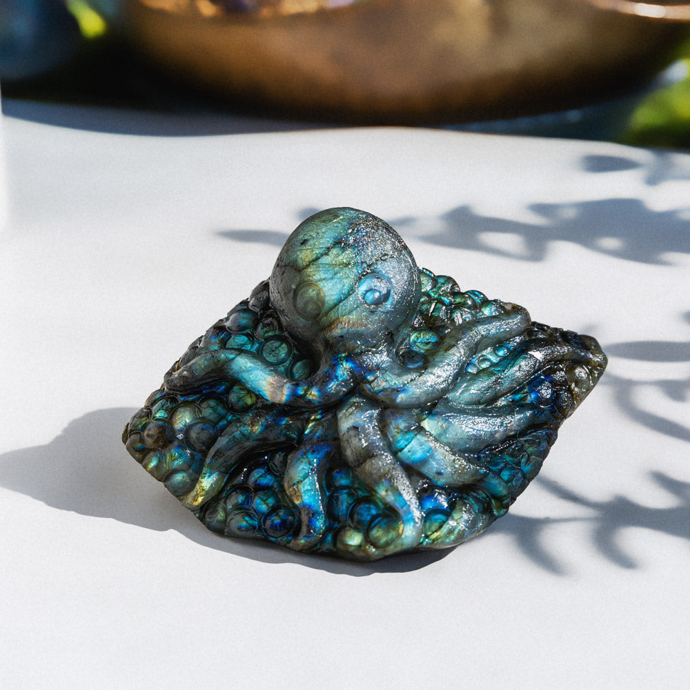 Reikistal Labradorite Octopus