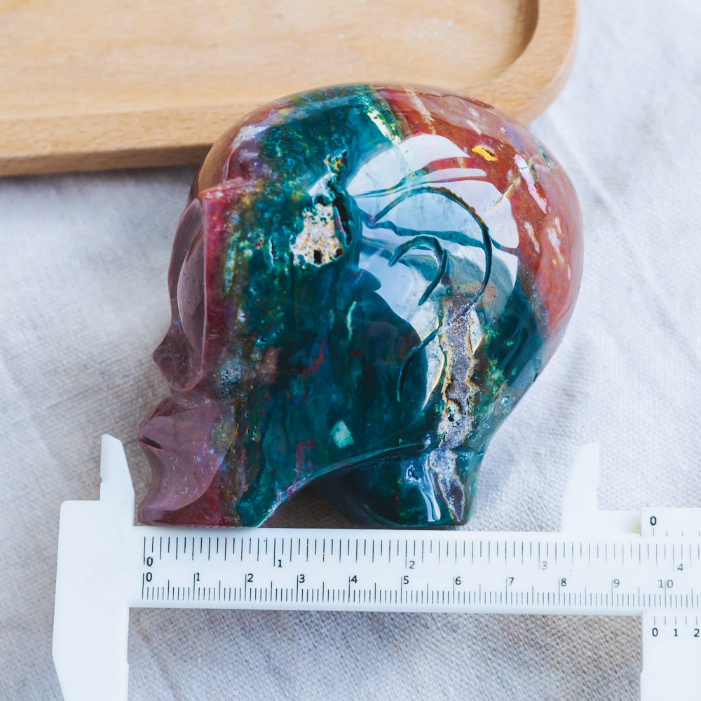 Reikistal Ocean Jasper Alien Skull