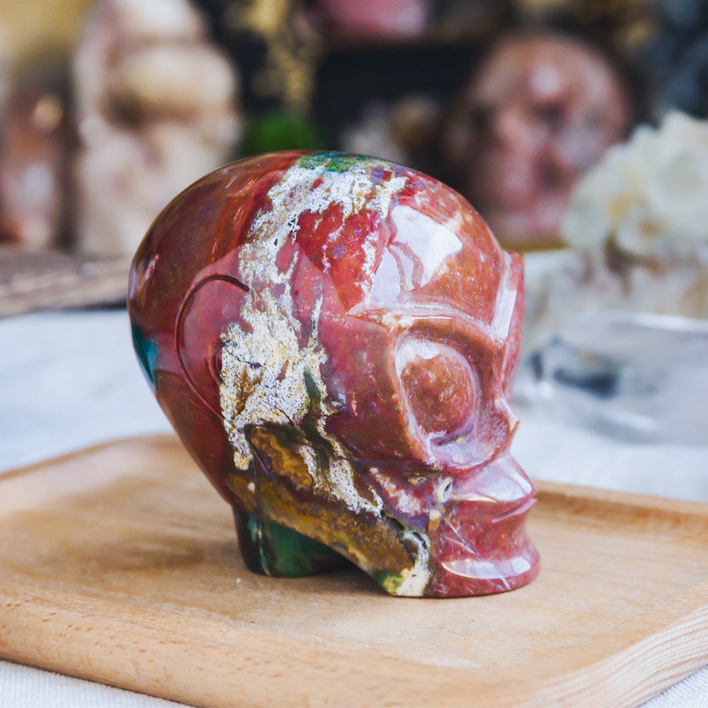 Reikistal Ocean Jasper Alien Skull