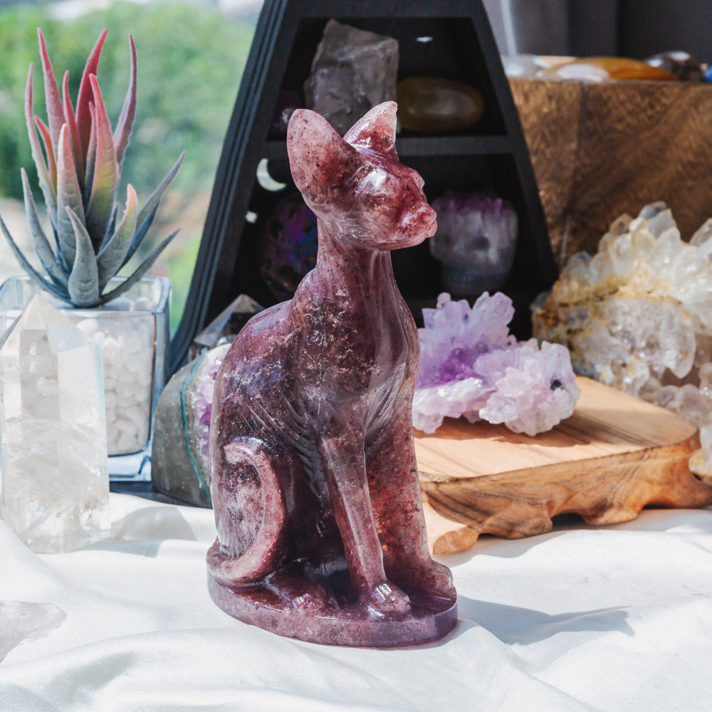 Reikistal Crystal Sphynx Cat