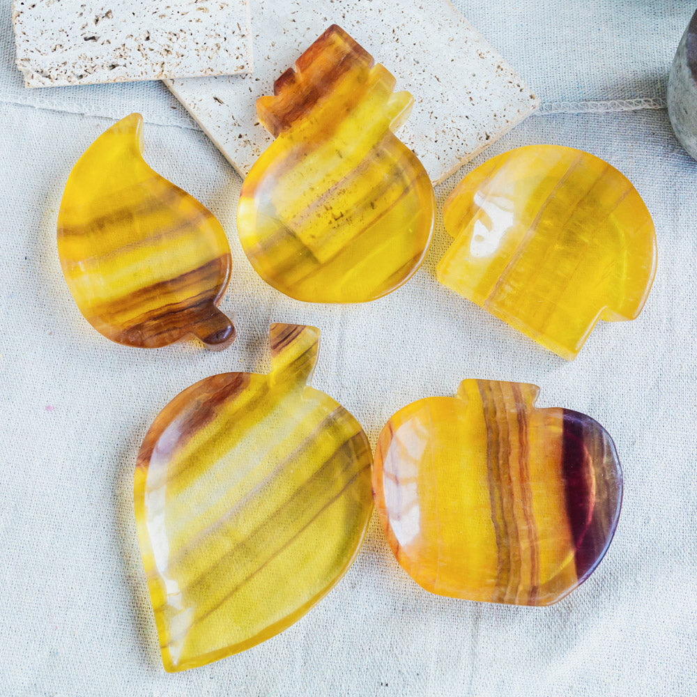 Reikistal Yellow Fluorite Bowl