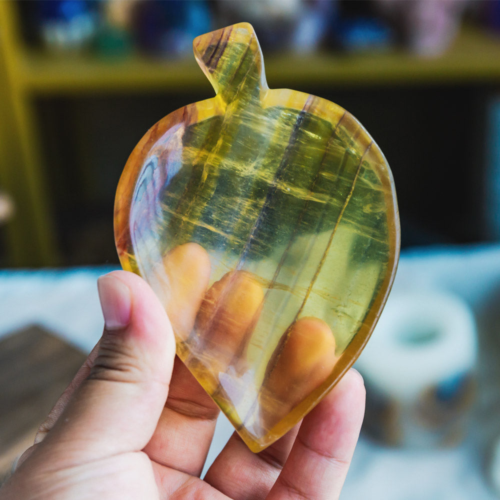 Reikistal Yellow Fluorite Bowl