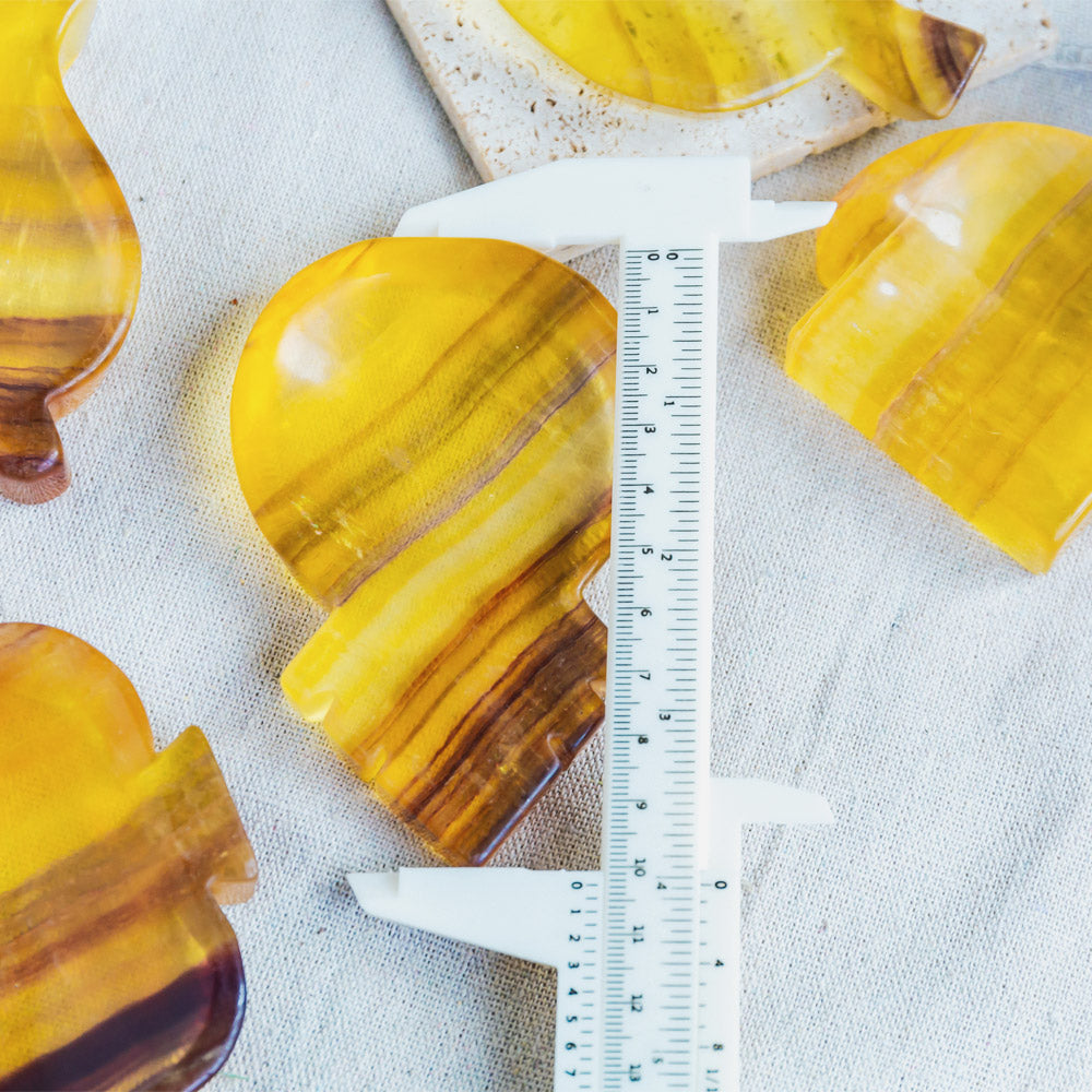 Reikistal Yellow Fluorite Bowl