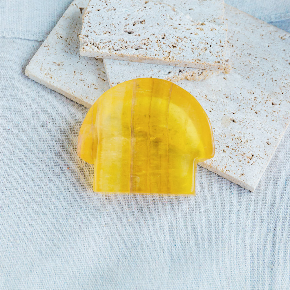 Reikistal Yellow Fluorite Bowl