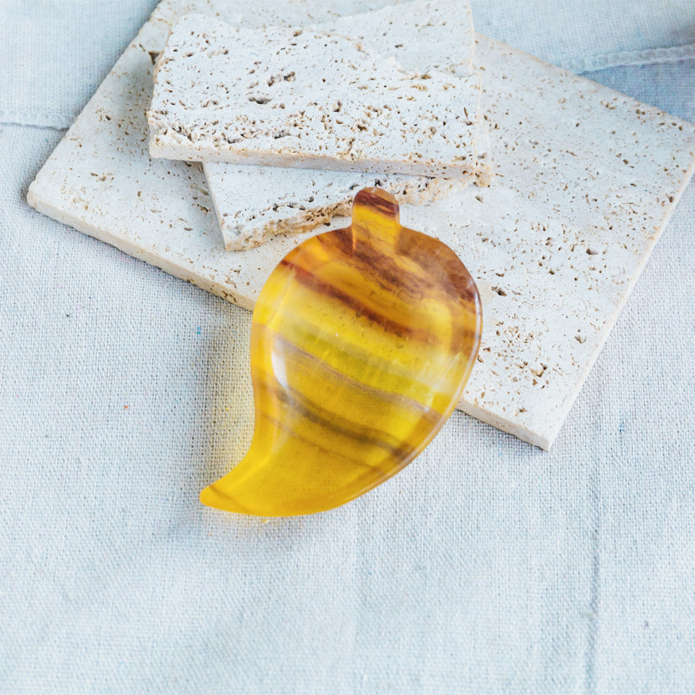 Reikistal Yellow Fluorite Bowl