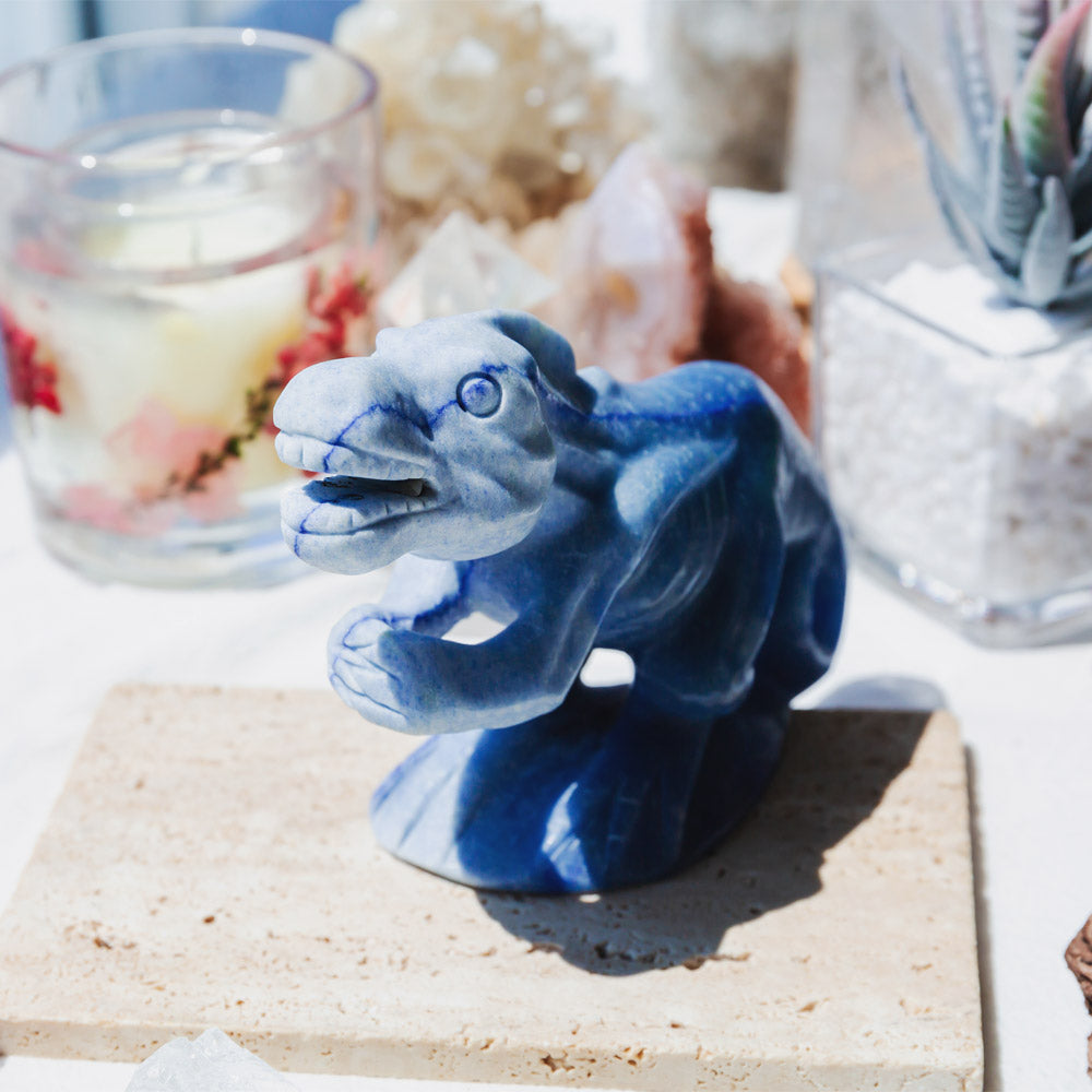 Reikistal Blue Aventurine Tyrannosaurus
