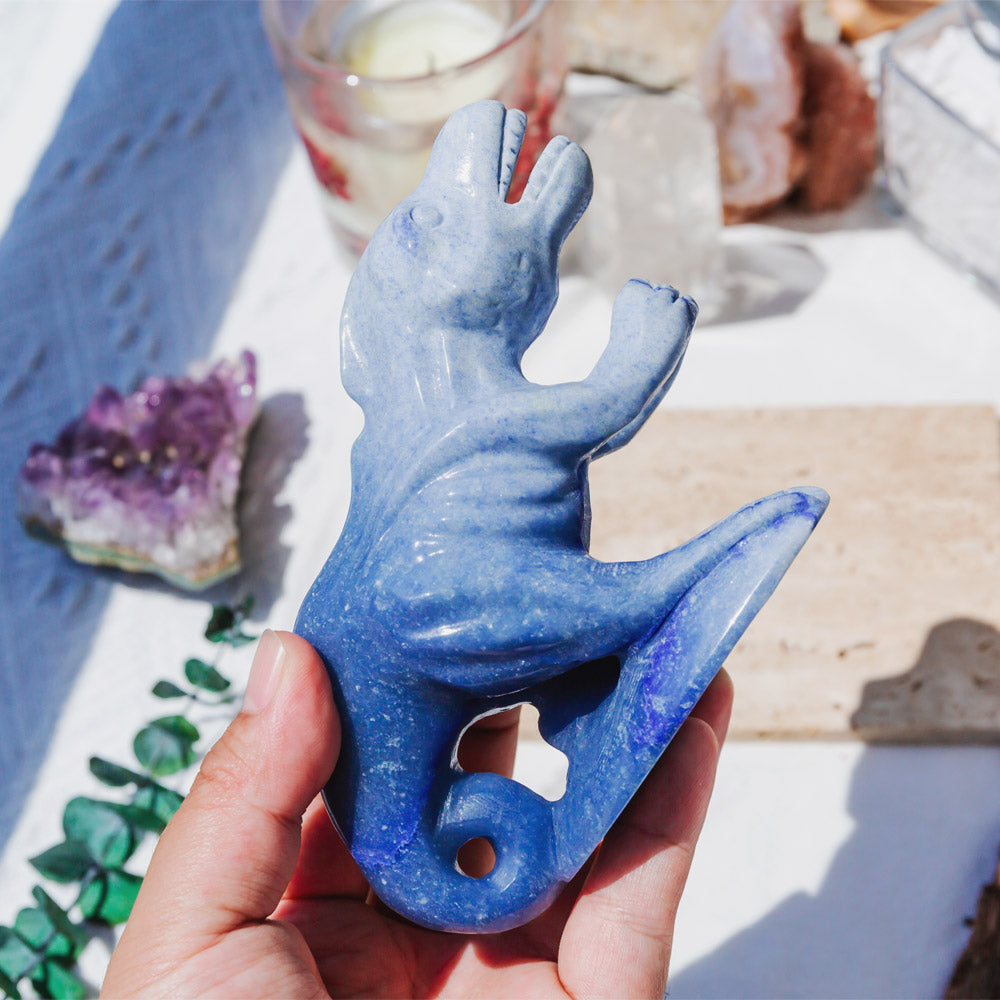 Reikistal Blue Aventurine Tyrannosaurus