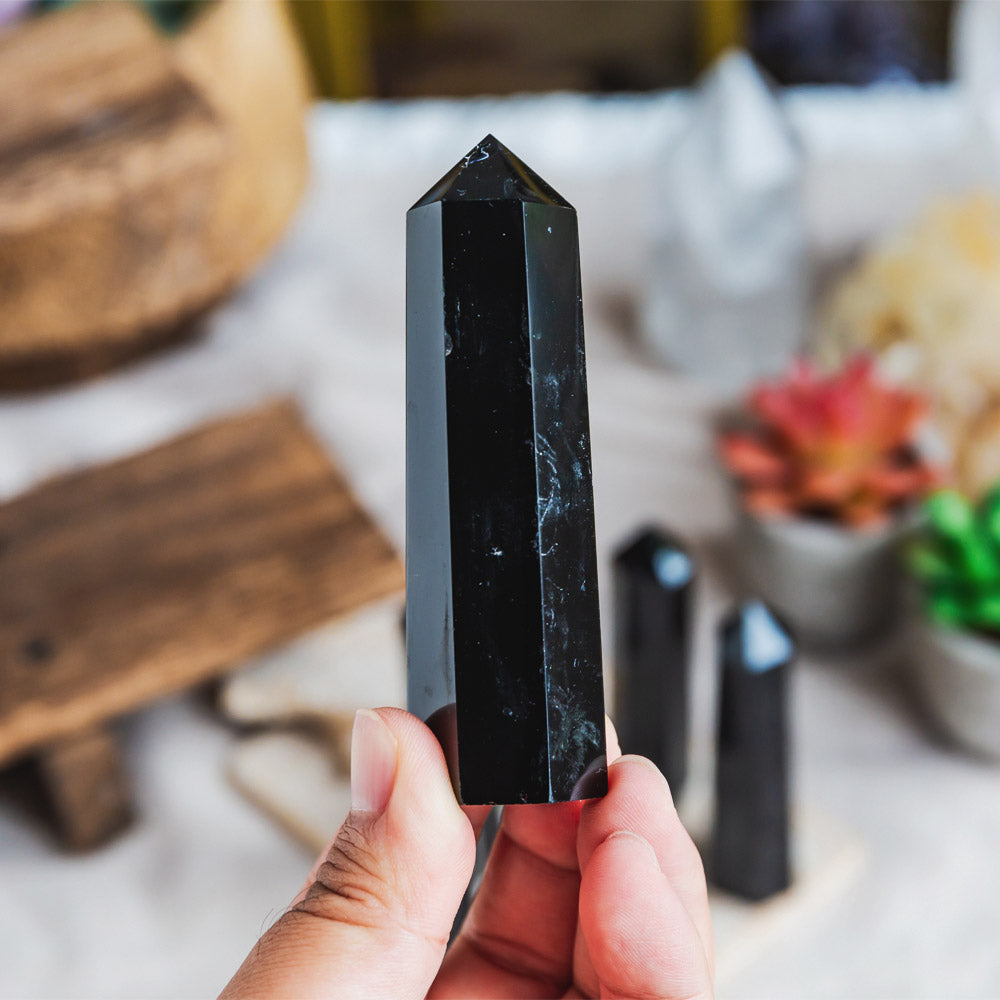 Reikistal Black Obsidian Point