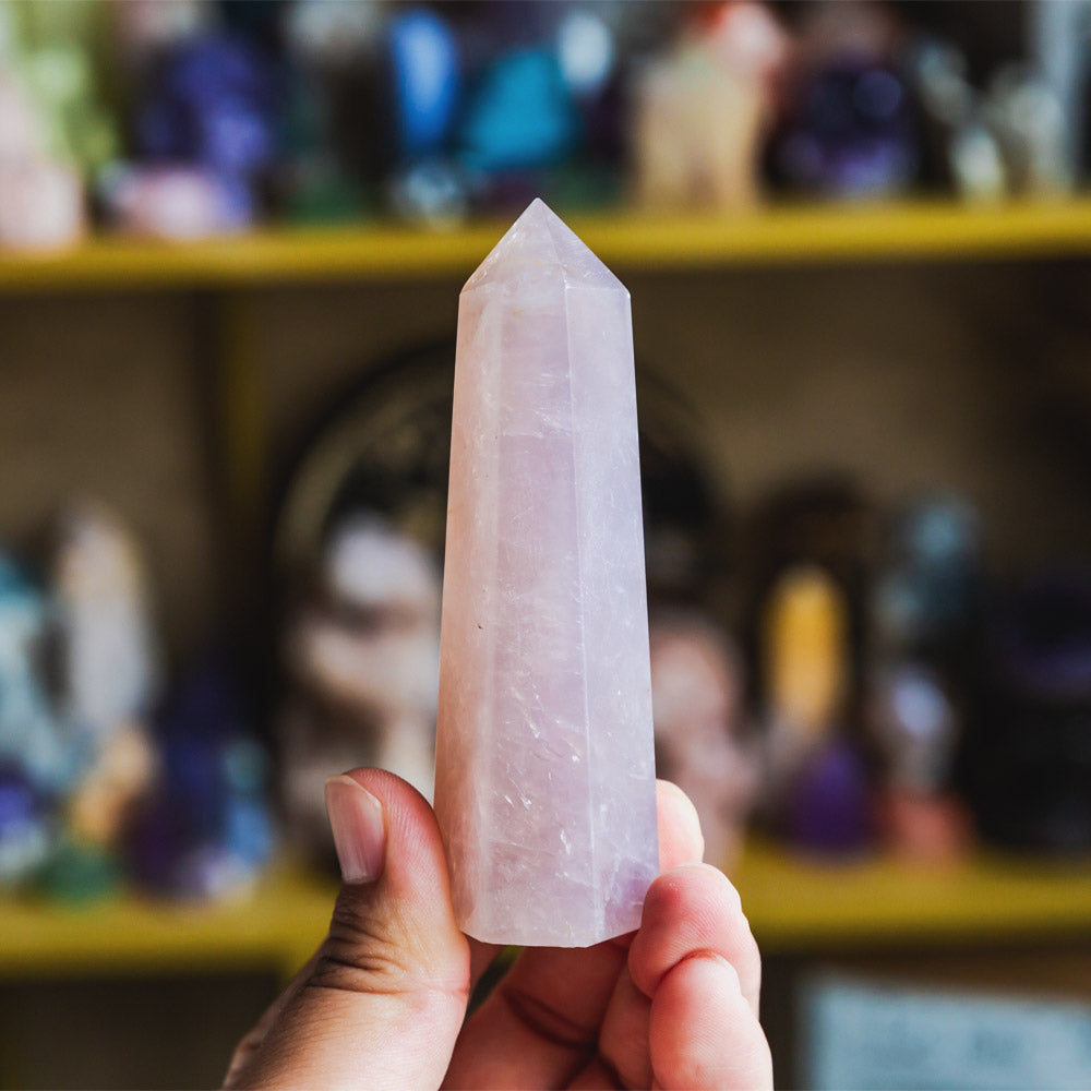 Reikistal Blue Rose Quartz Point