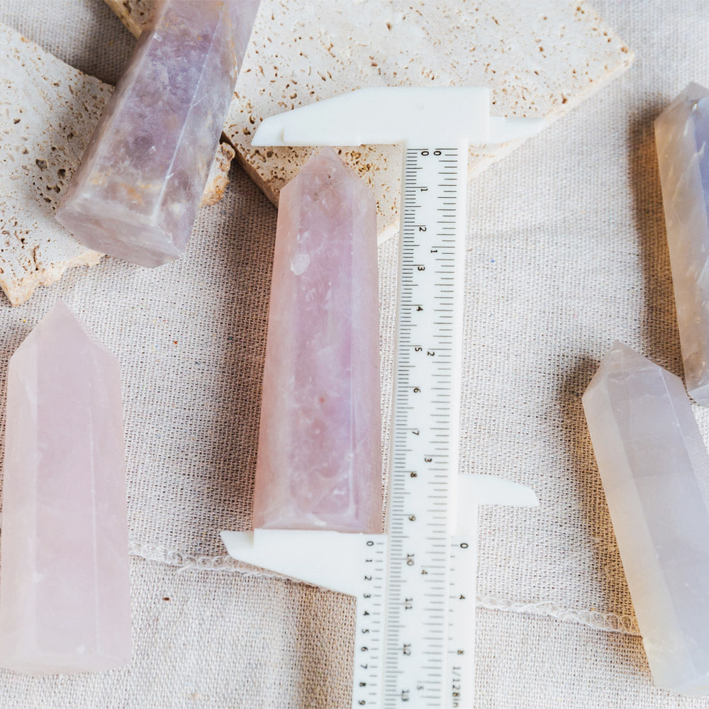 Reikistal Blue Rose Quartz Point