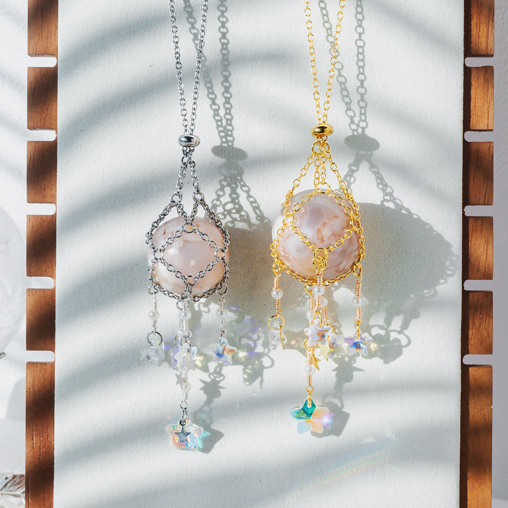 Reikistal Interchangeable Crystal Sphere Pendulum Pendant