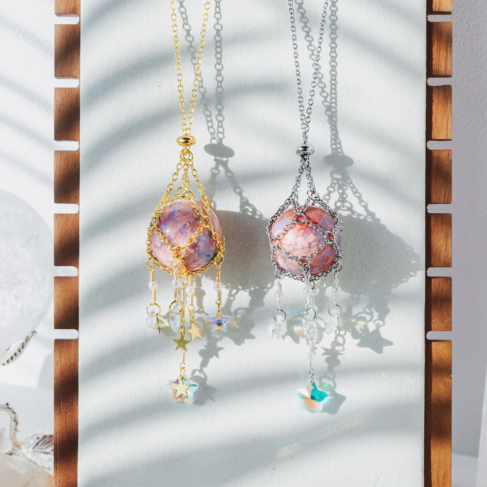 Reikistal Interchangeable Crystal Sphere Pendulum Pendant