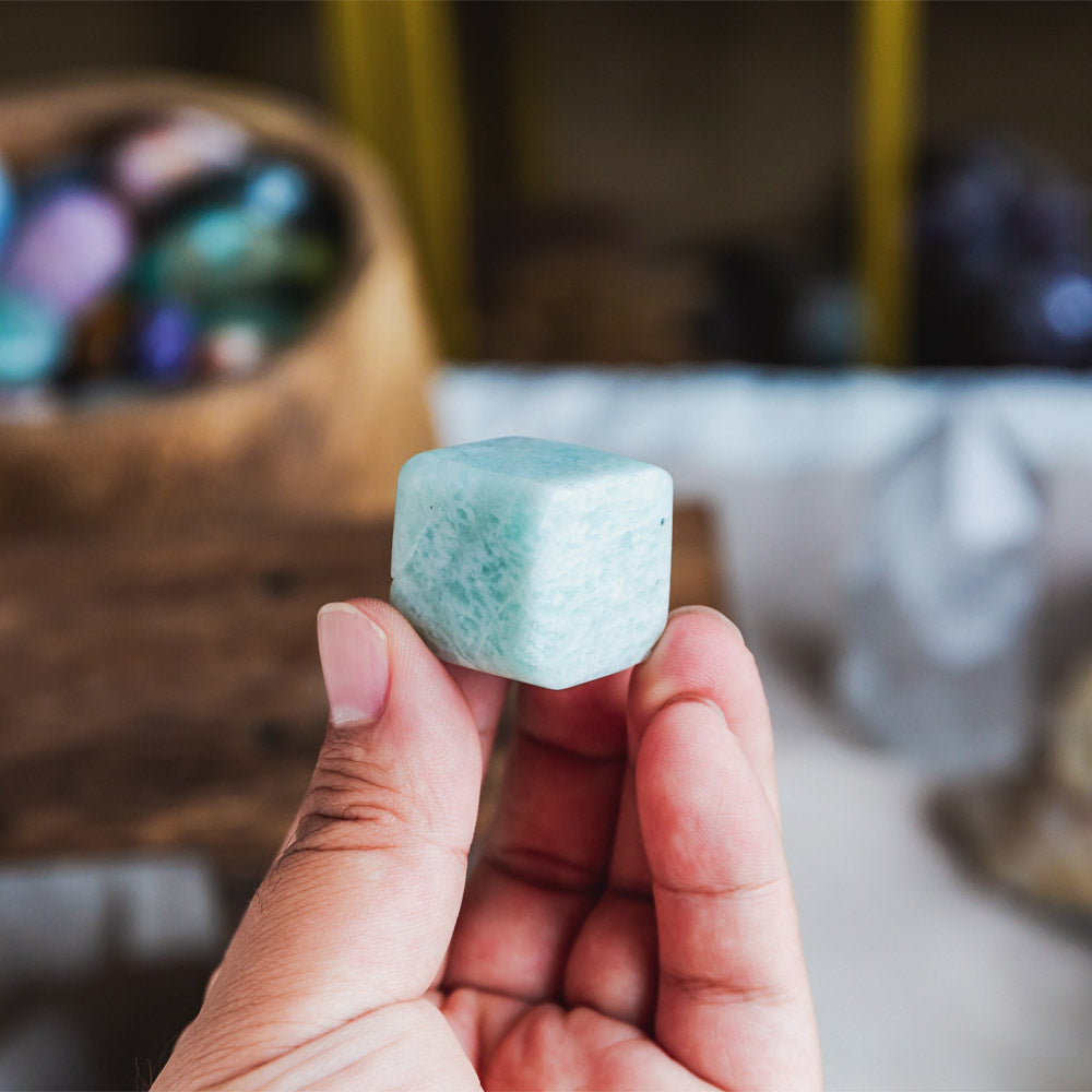 Reikistal Amazonite Cube