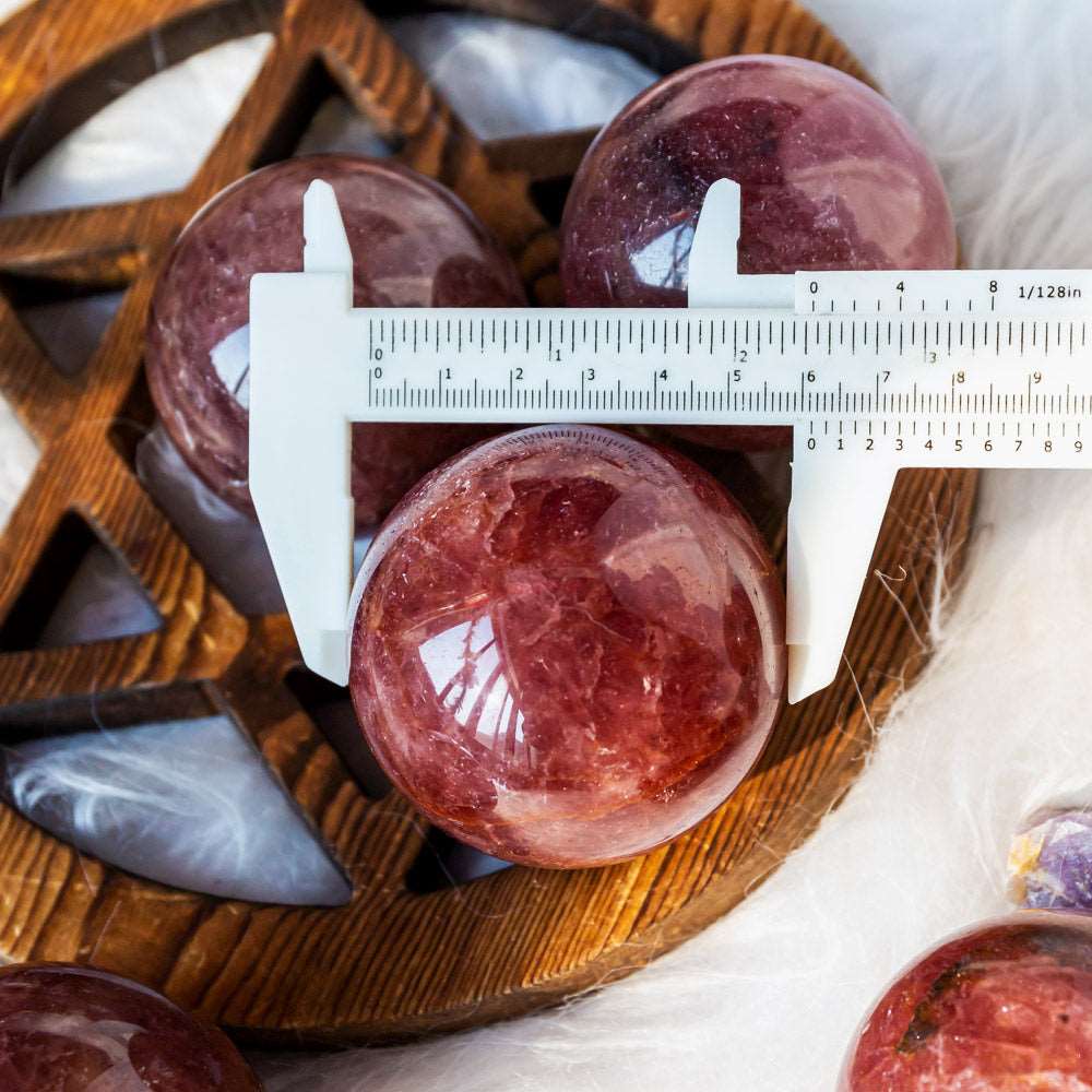 Reikistal Strawberry Quartz Sphere