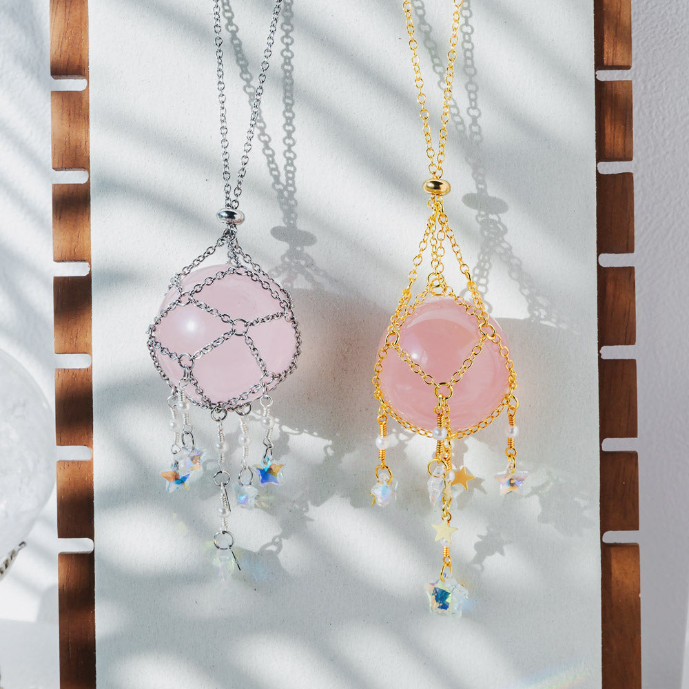 Reikistal Interchangeable Crystal Sphere Pendulum Pendant