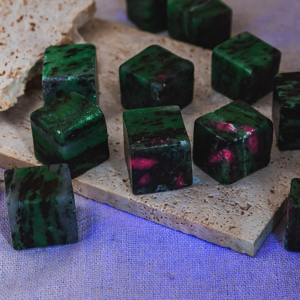 Reikistal Ruby in Zoisite Cube