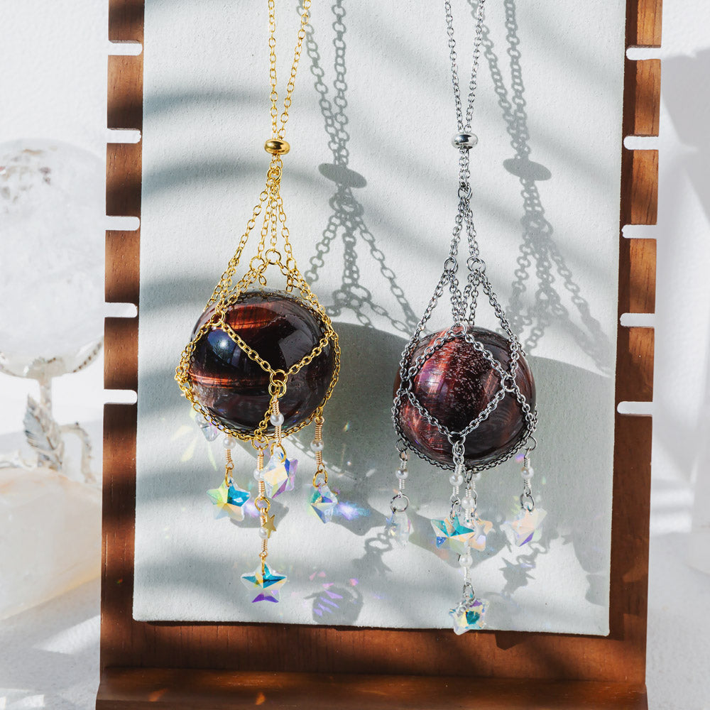 Reikistal Interchangeable Crystal Sphere Pendulum Pendant