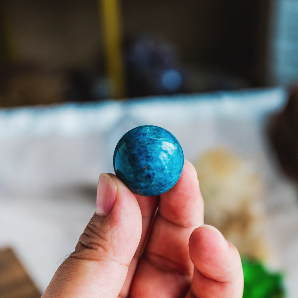 Reikistal Blue Apatite Ball