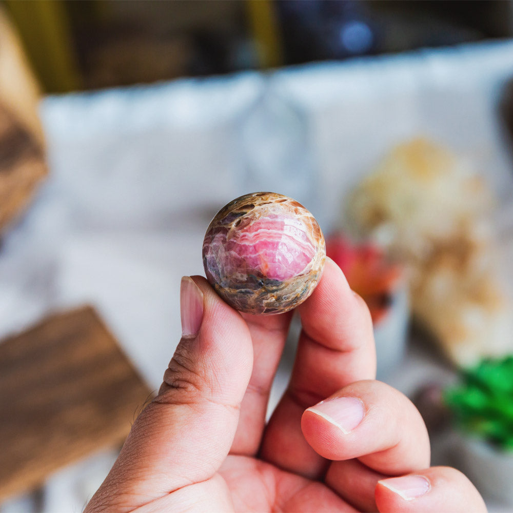 Reikistal Rhodochrosite Ball